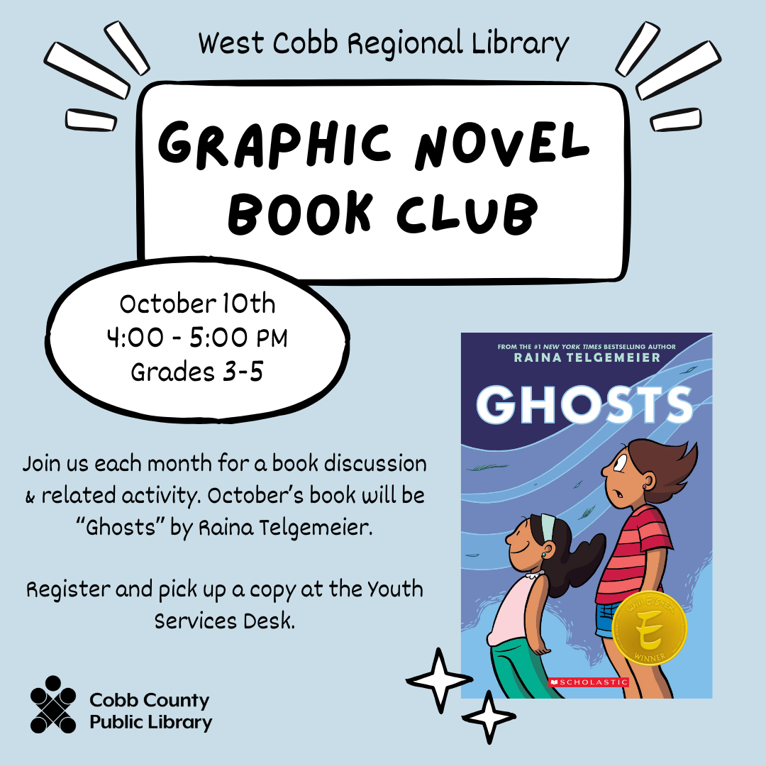 Tween book club for October, Ghosts.
