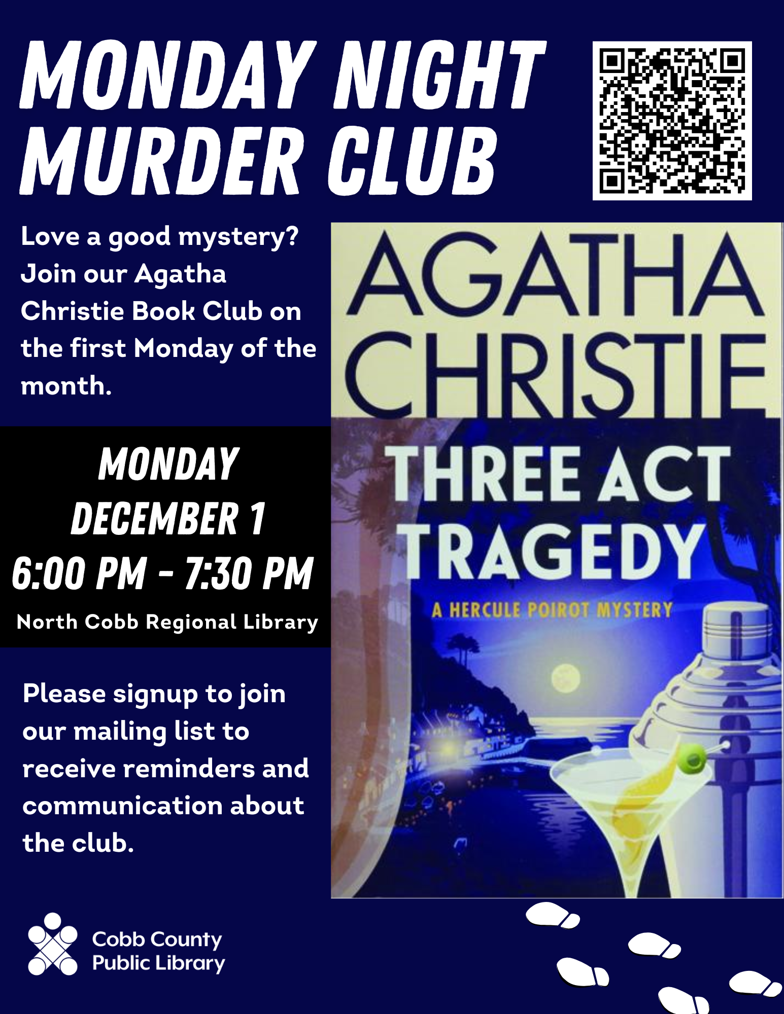 Agatha Christie Bookclub at North Cobb Library