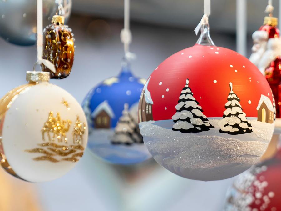 Christmas Ornaments hanging