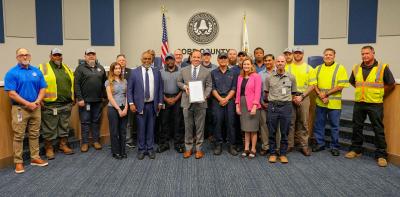public works week proclamation received at board meeting