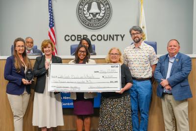BOC presents a donation to the Meals on Wheels program