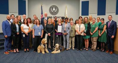 The Board of Commissioners presented a proclamation in its regular meeting to Child Support Services designating August as Child Support Awareness Month in Cobb County.