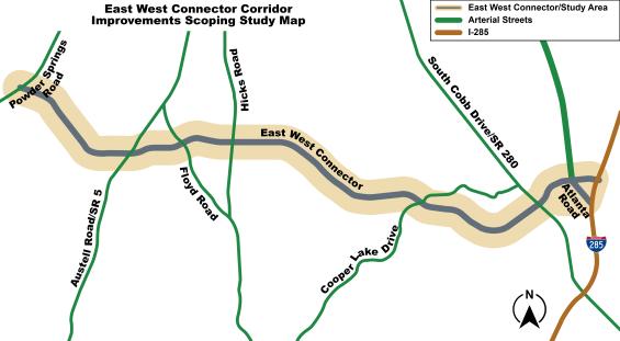 Study Area Map East West Conn