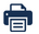 dark blue printing icon