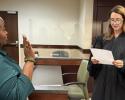 Swearing in of Juvenile Court Clerk