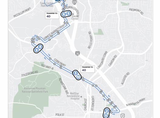 Route 45 map - September 2025 update