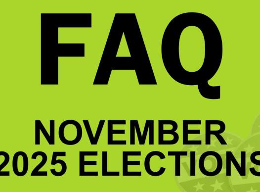 FAQ November 2025 Elections