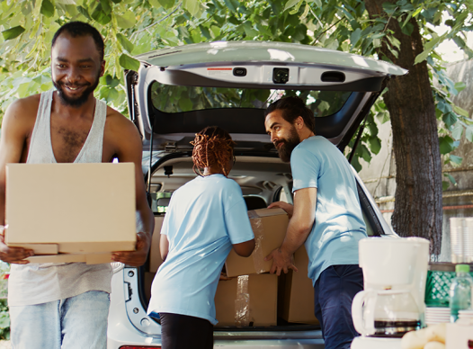 picture of food distribution effort