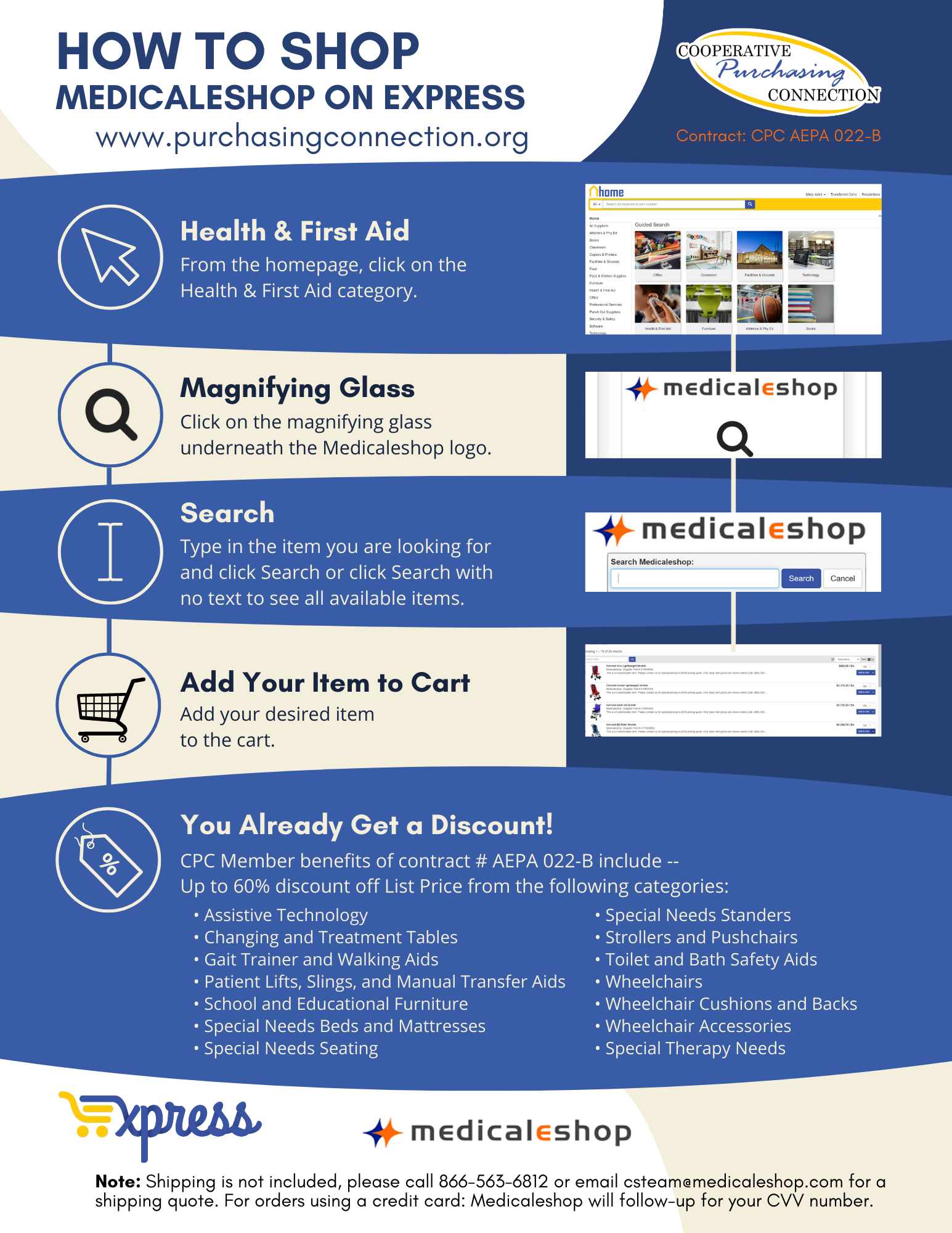 How to Shop Medicaleshop on Express