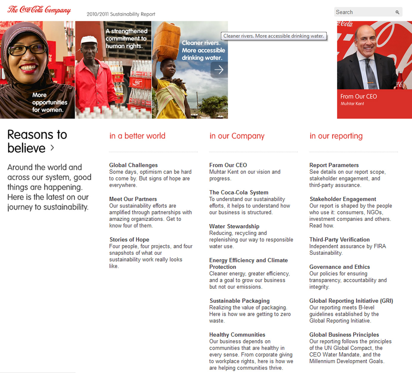 Coca-Cola Sustainability Efforts