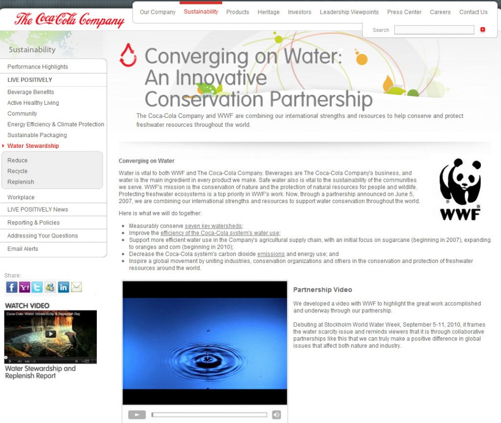 Coca-Cola Water Stewardship