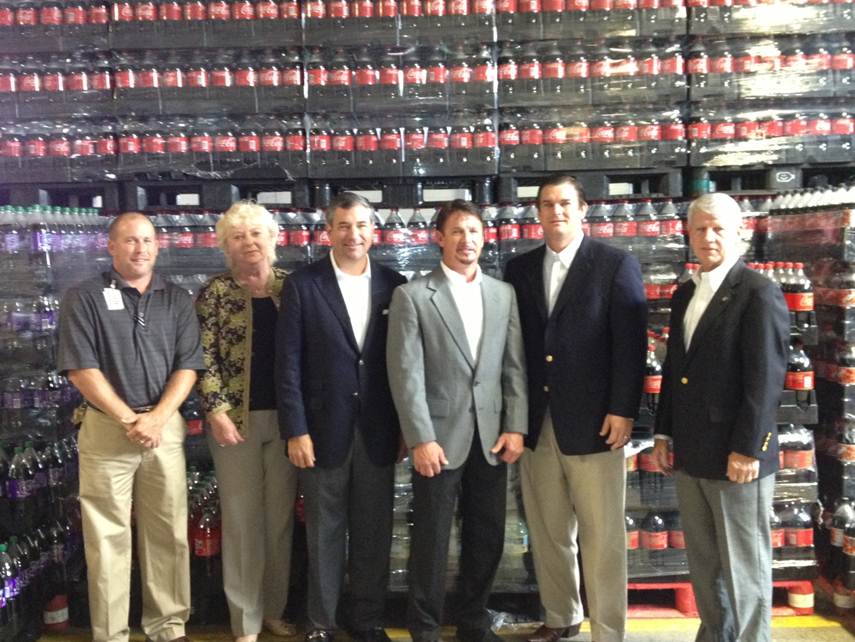 Representatives Visit with McRae Coca-Cola