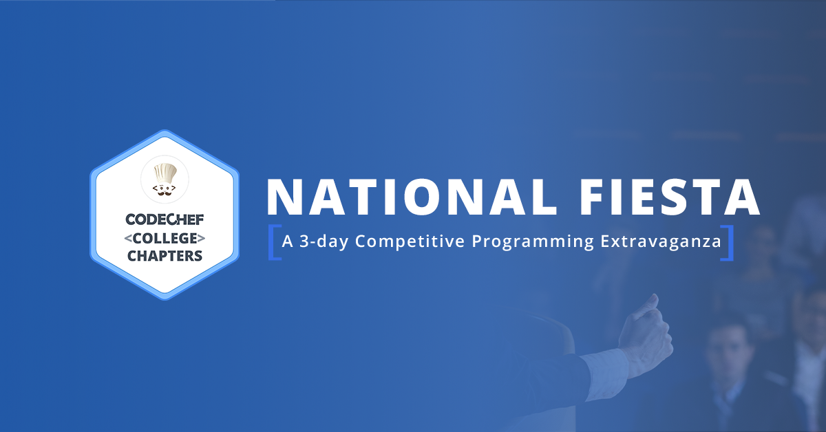 The Competitive Programming Extravaganza That Was The National Fiesta!