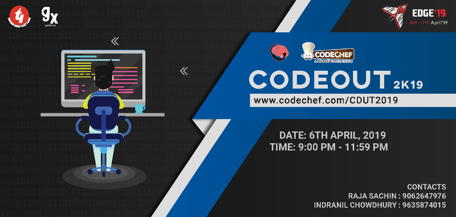 CODEOUT CodeChef