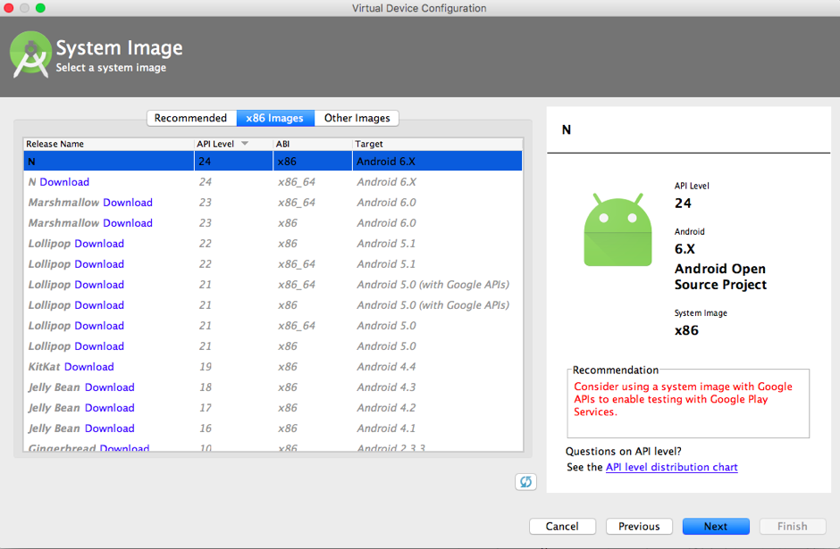 mac android emulator runs from android studio but not from terminal