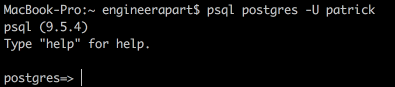 postgres sql command line for mac