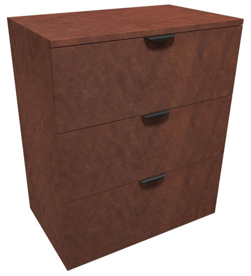 OfficeSource OS Laminate Lateral Files 3 Drawer Lateral File