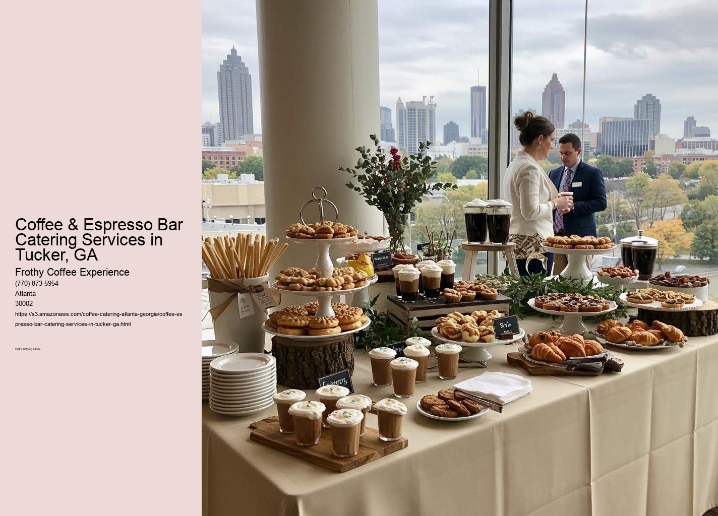 Coffee & Espresso Bar Catering Services in Tucker, GA