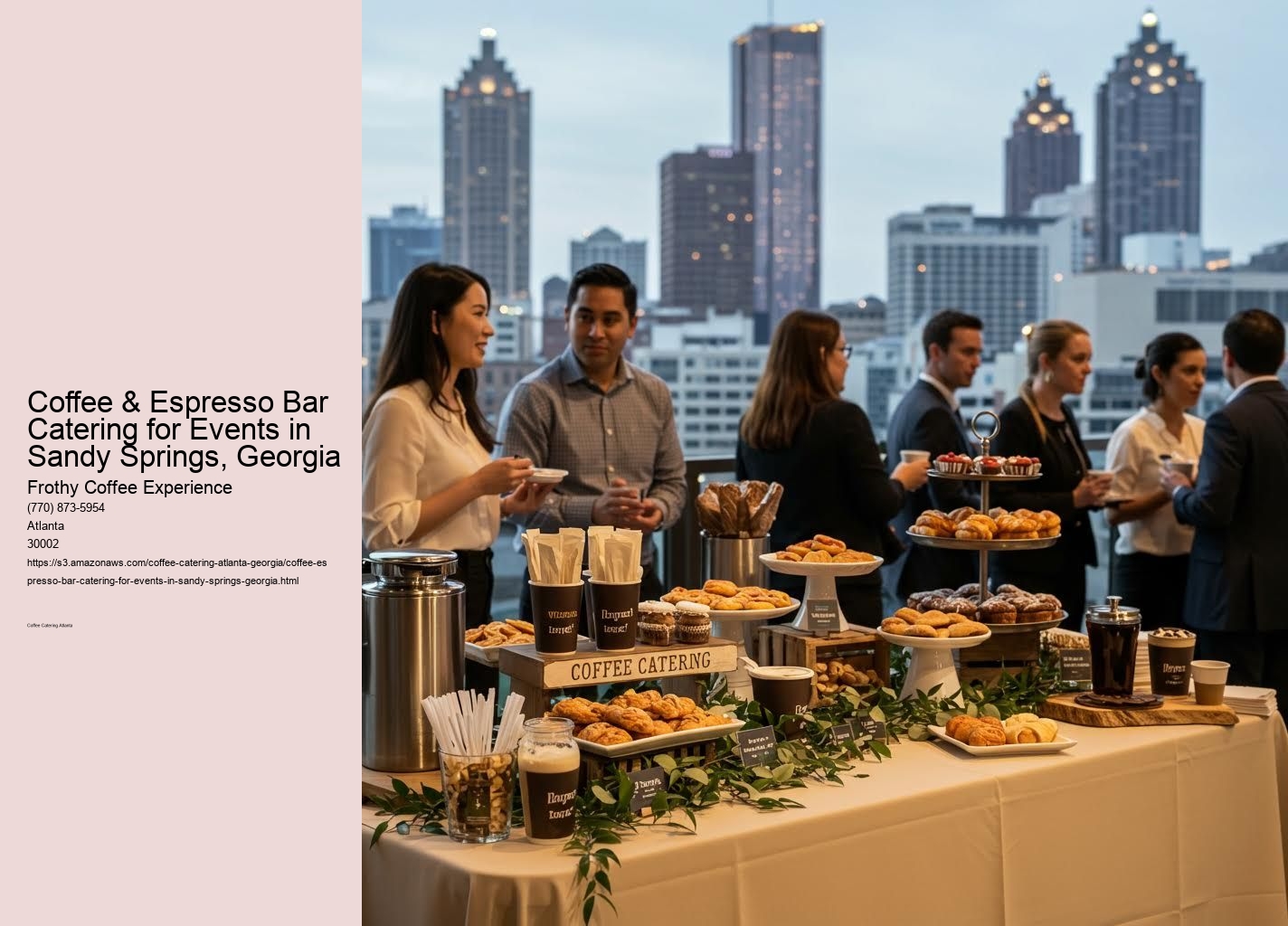 Coffee & Espresso Bar Catering for Events in Sandy Springs, Georgia