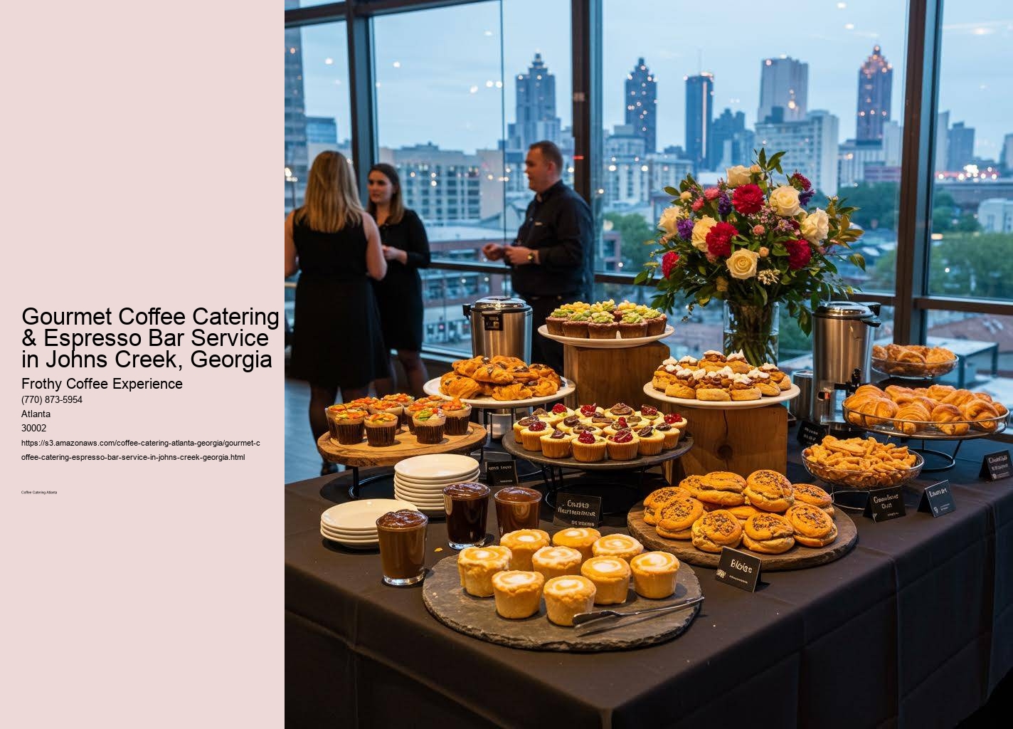 Gourmet Coffee Catering & Espresso Bar Service in Johns Creek, Georgia