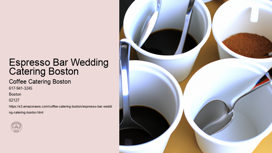 Espresso Bar Wedding Catering Boston