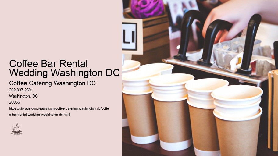 Unique Coffee Beverages and Experiences Offered by DC Caterers