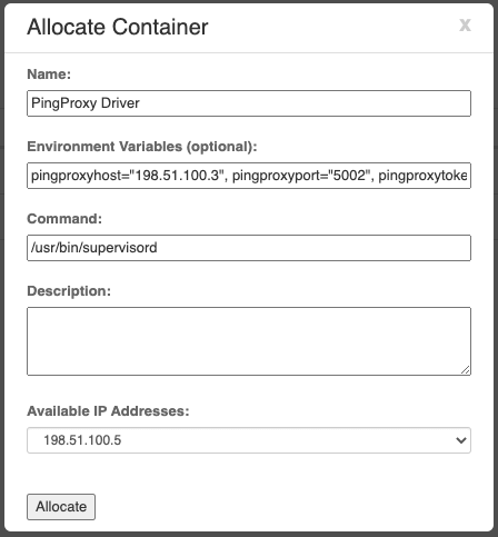 Launching the PingProxy Driver Plugin Launching the PingProxy Driver Plugin