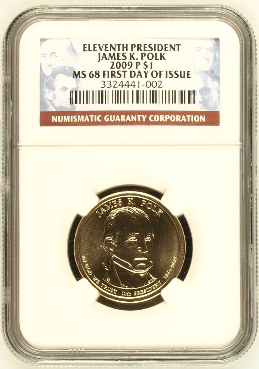 2009 P JAMES K. POLK $1 MS | Coin Explorer | NGC