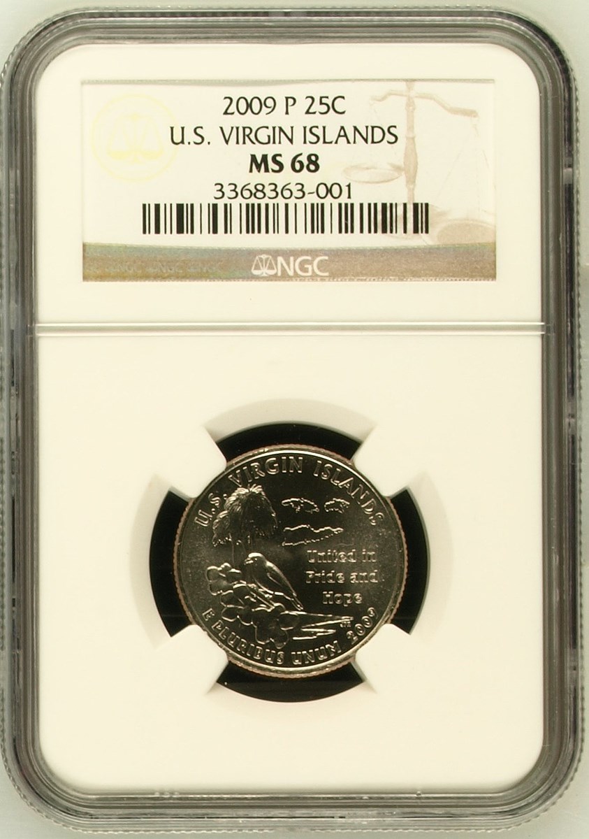 2009 P U.S. VIRGIN ISLANDS 25C MS | Coin Explorer | NGC