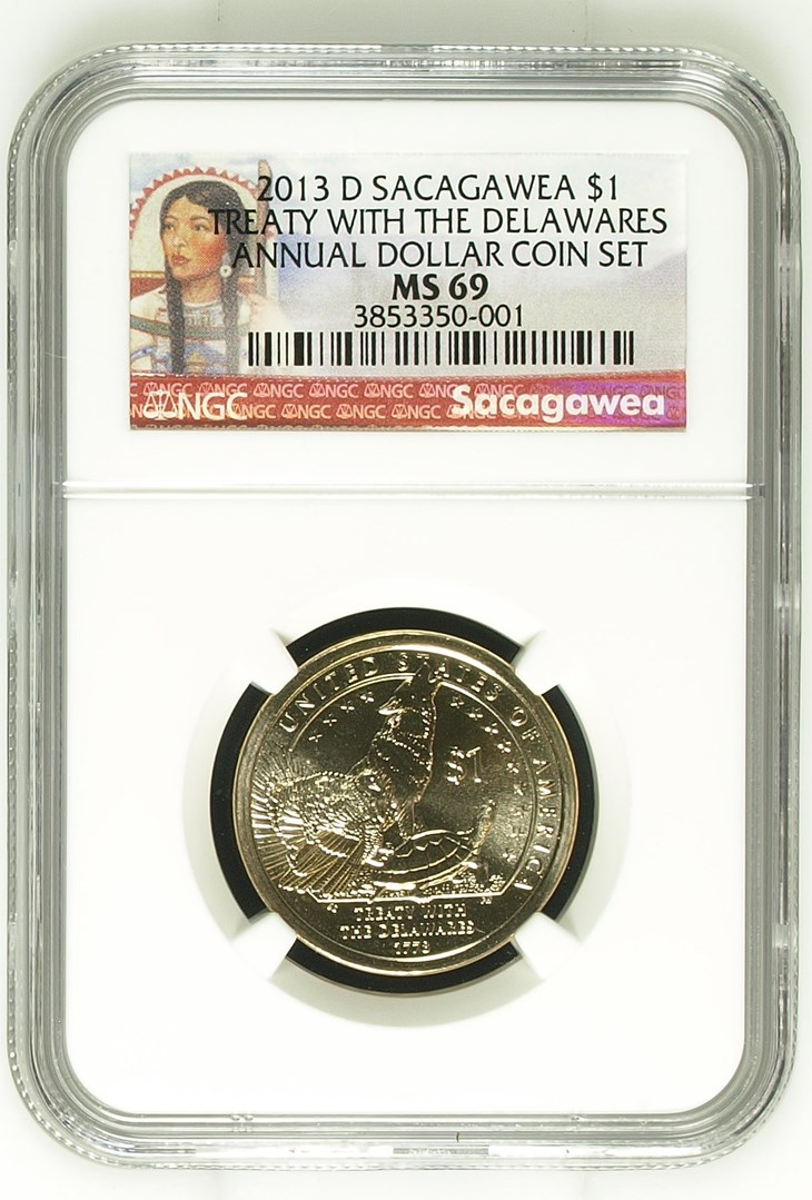 2013 D SACAGAWEA TREATY WITH $1 MS | Coin Explorer | NGC