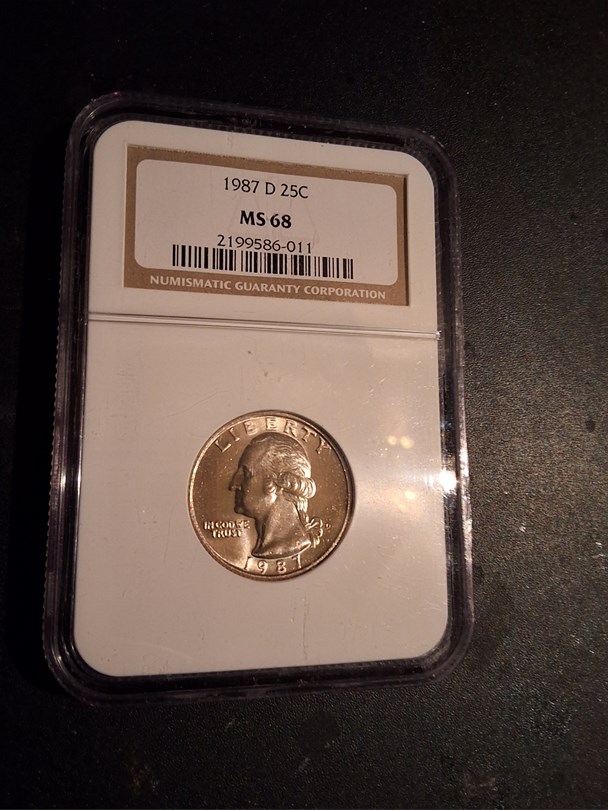 1987 D 25C MS | Coin Explorer | NGC