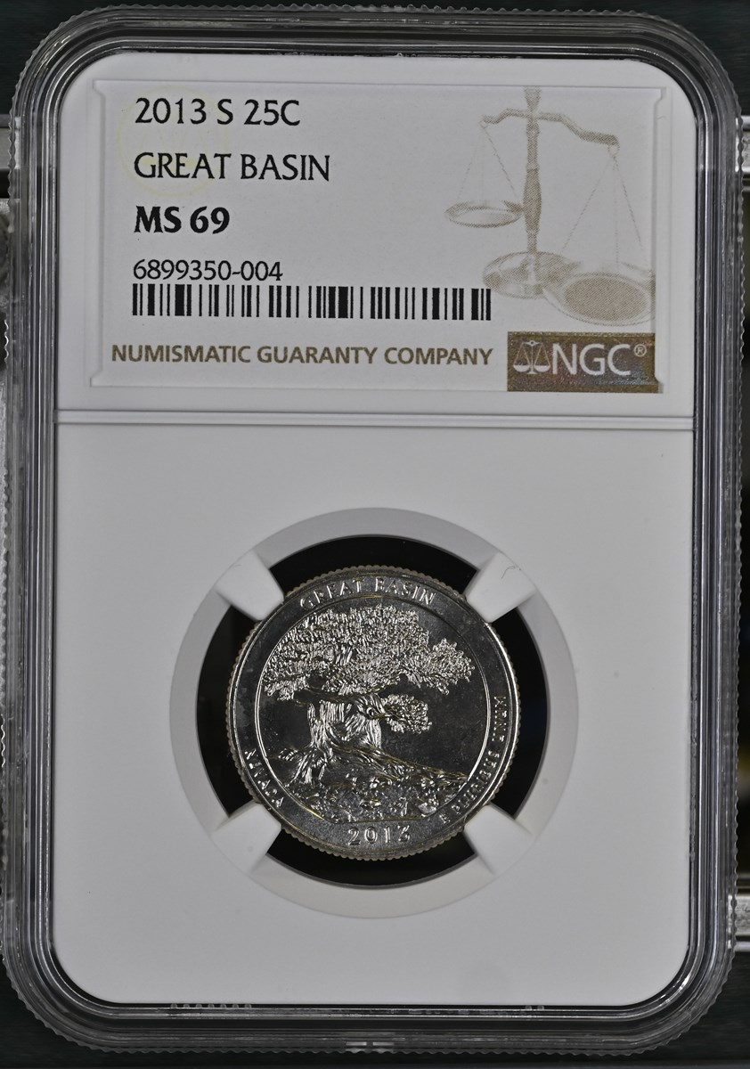 2013 S GREAT BASIN 25C MS | Coin Explorer | NGC