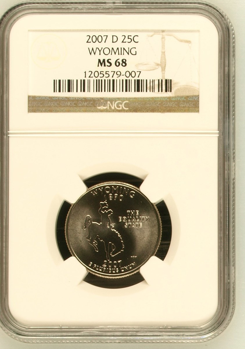 2007 D WYOMING 25C MS | Coin Explorer | NGC