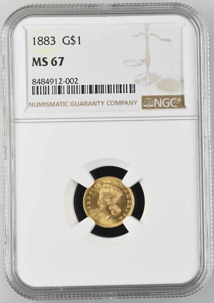 1883 G$1 MS | Coin Explorer | NGC
