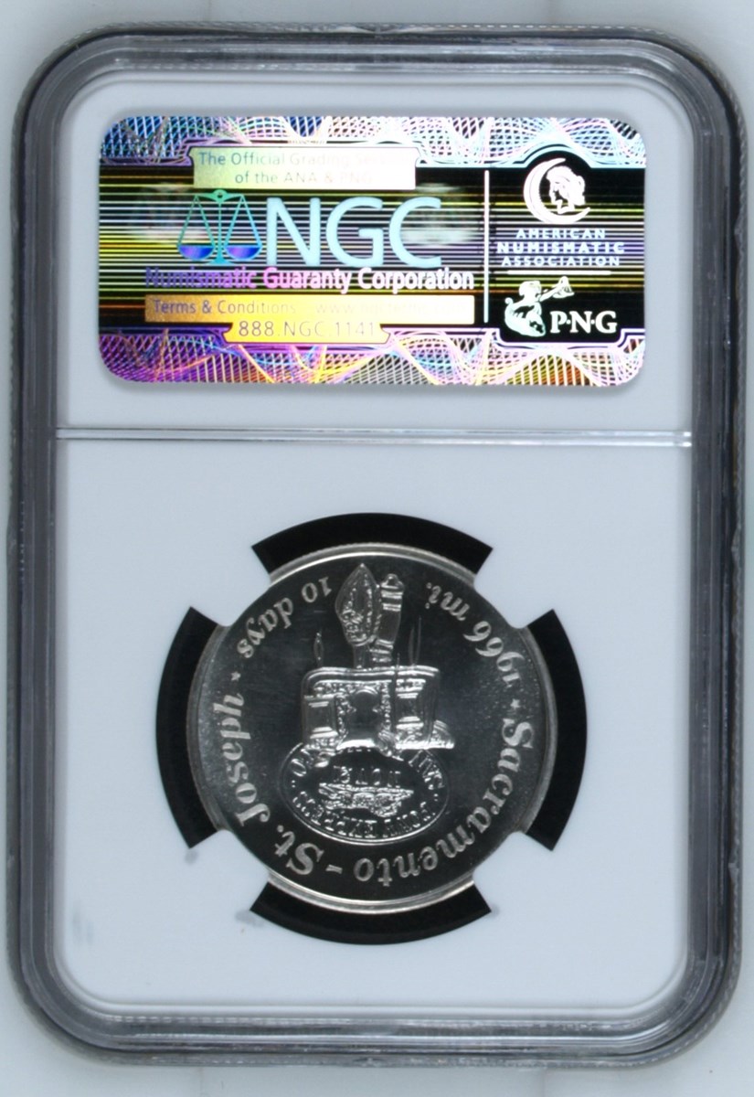1960 SILVER PONY EXPRESS CENTENNIAL SC50C MS | Coin Explorer | NGC