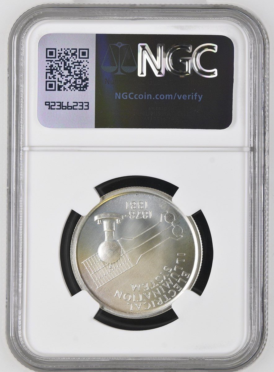 1978) SILVER THOMAS EDISON 100th SC50C MS | Coin Explorer | NGC