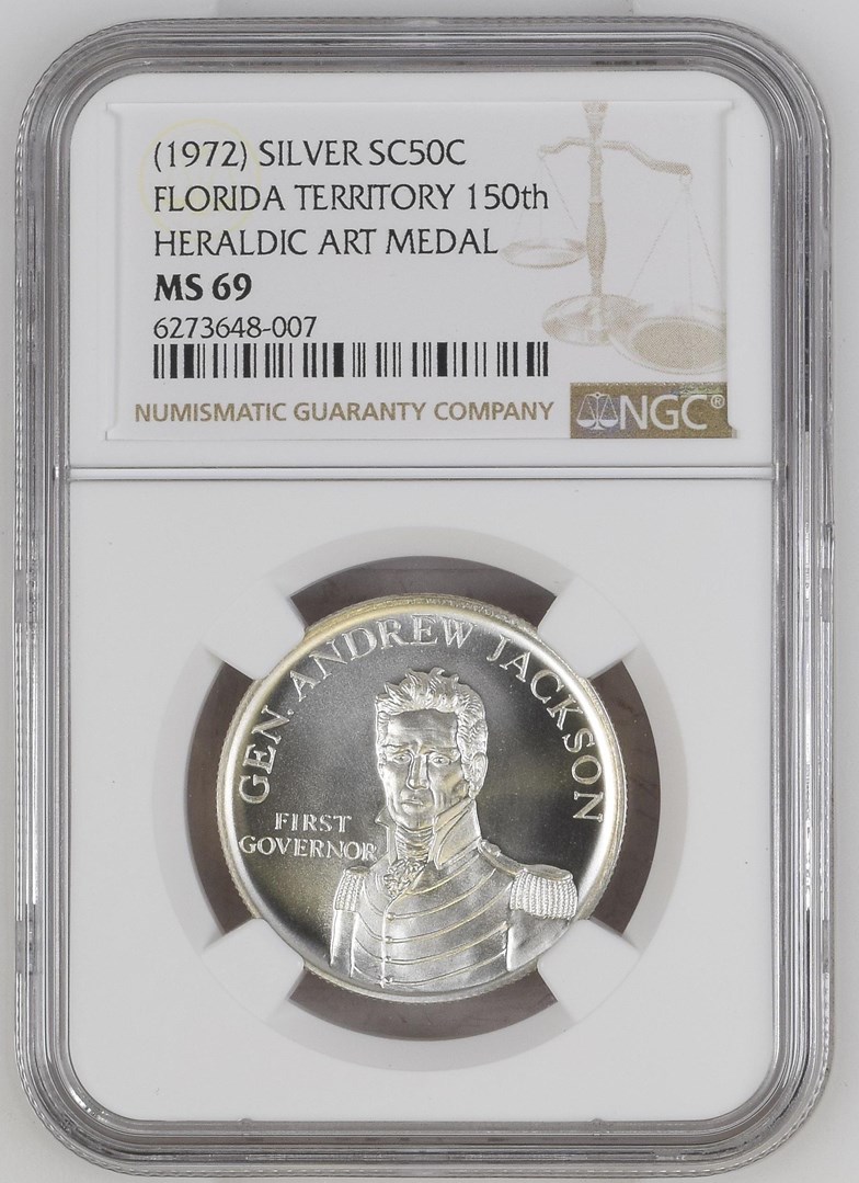 ハ*ん様 明治32年(1899年)日本 滝10銭銀貨　NGC AU 55 鑑定済 1972) SILVER FLORIDA TERRITORY 150th SC50C MS | Coin Explorer | NGC