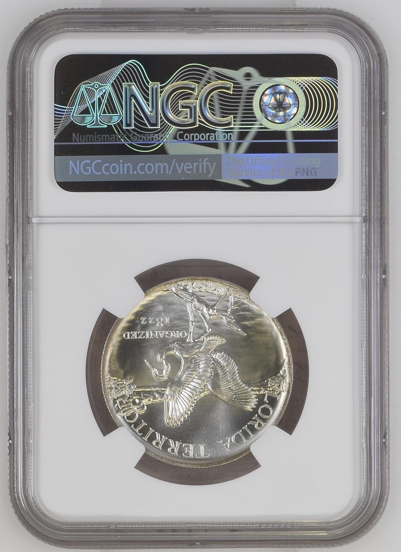 1972) SILVER FLORIDA TERRITORY 150th SC50C MS | Coin Explorer | NGC