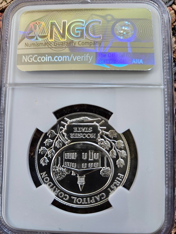 1966 SILVER INDIANA STATEHOOD 150th SC50C MS | Coin Explorer | NGC