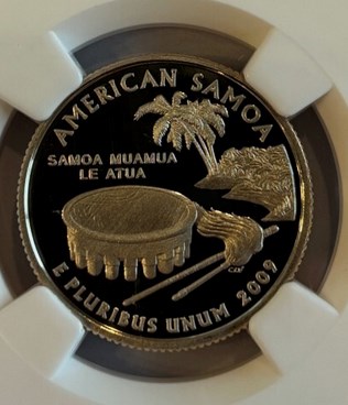 2009 S CLAD AMERICAN SAMOA 25C PF | Coin Explorer | NGC