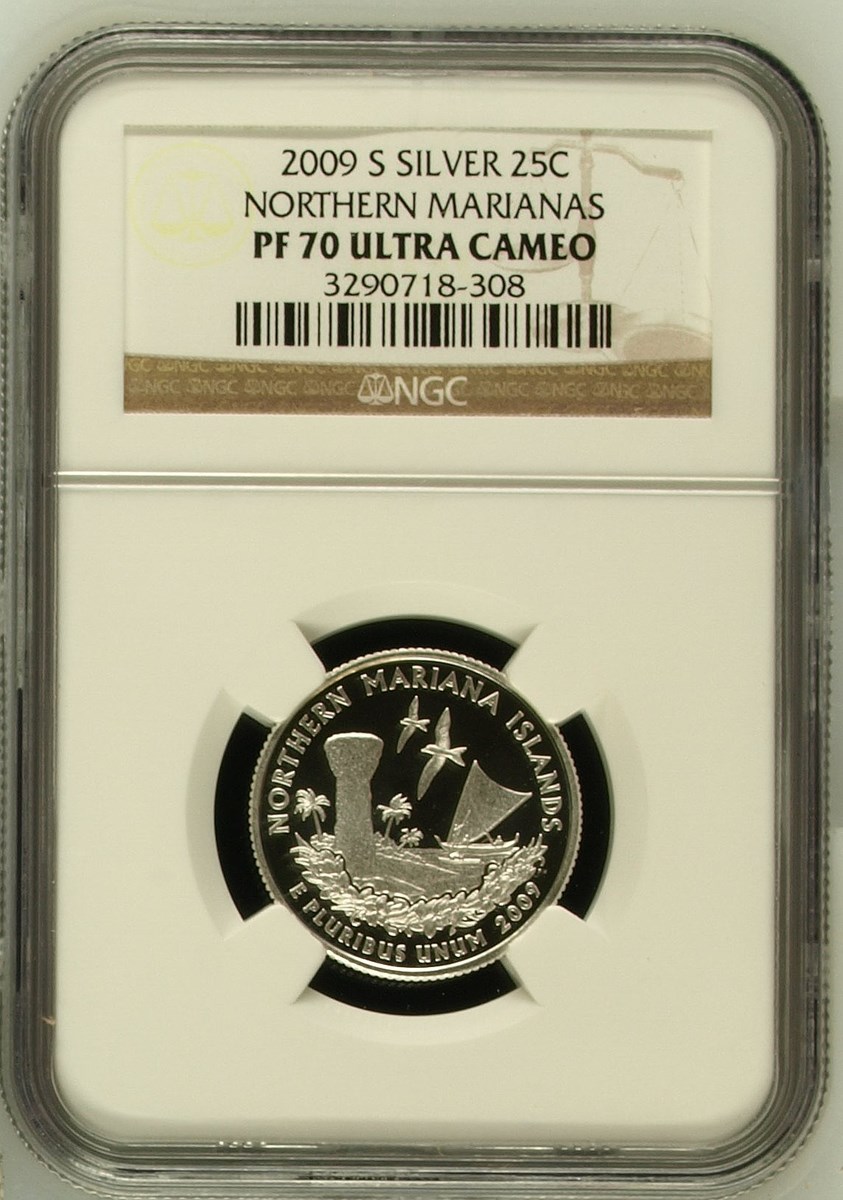 2009 S SILVER NORTHERN MARIANAS 25C PF | Coin Explorer | NGC