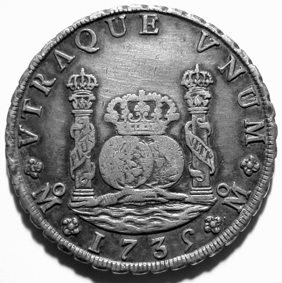 1735-MF Coin Details - THE SPANISH MILLED DOLLAR