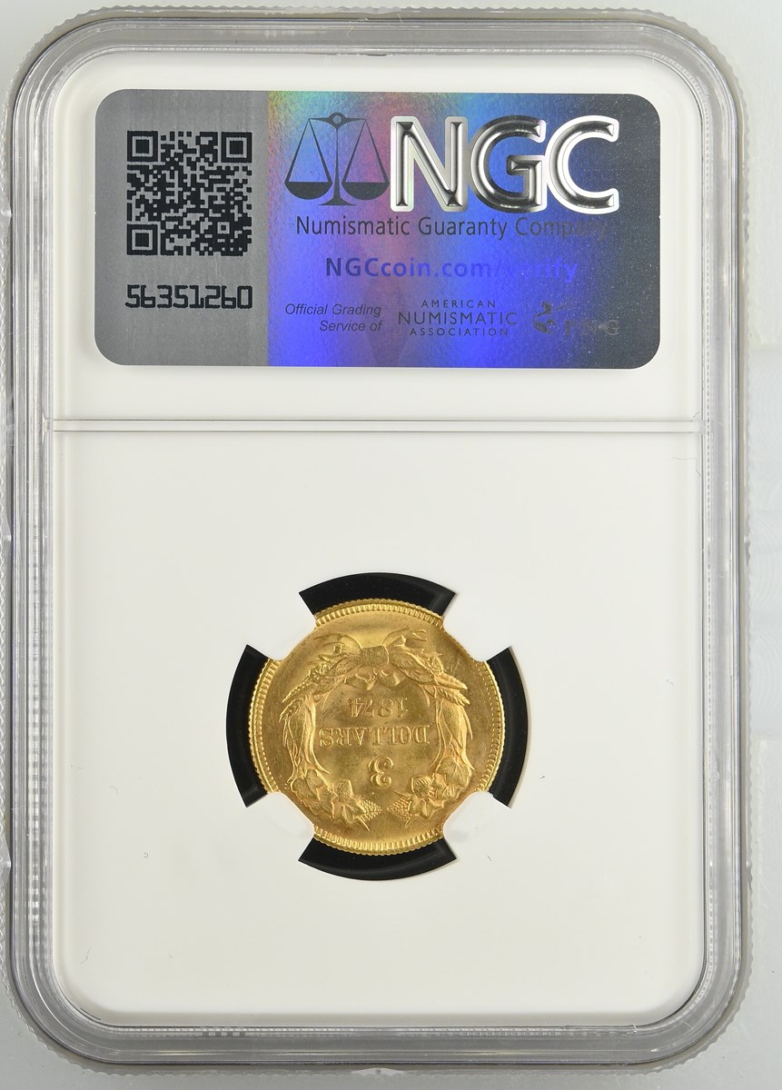 1874 $3 MS | Coin Explorer | NGC