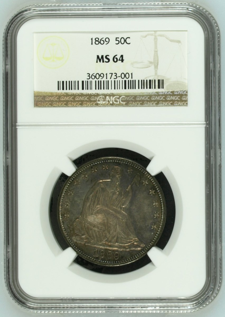 1869 50C MS | Coin Explorer | NGC