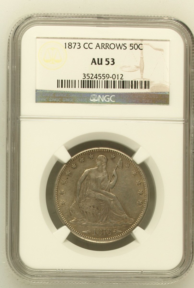 1873 CC ARROWS 50C MS | Coin Explorer | NGC