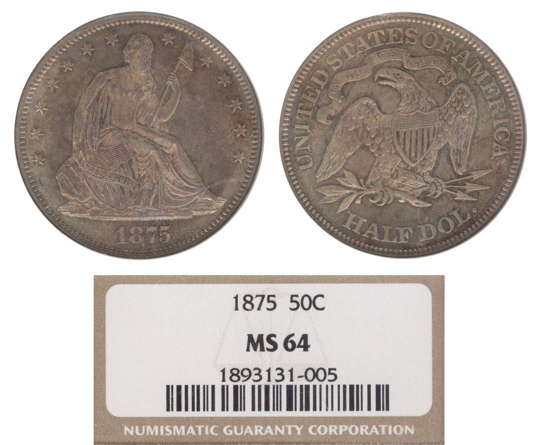 1875 50C MS | Coin Explorer | NGC