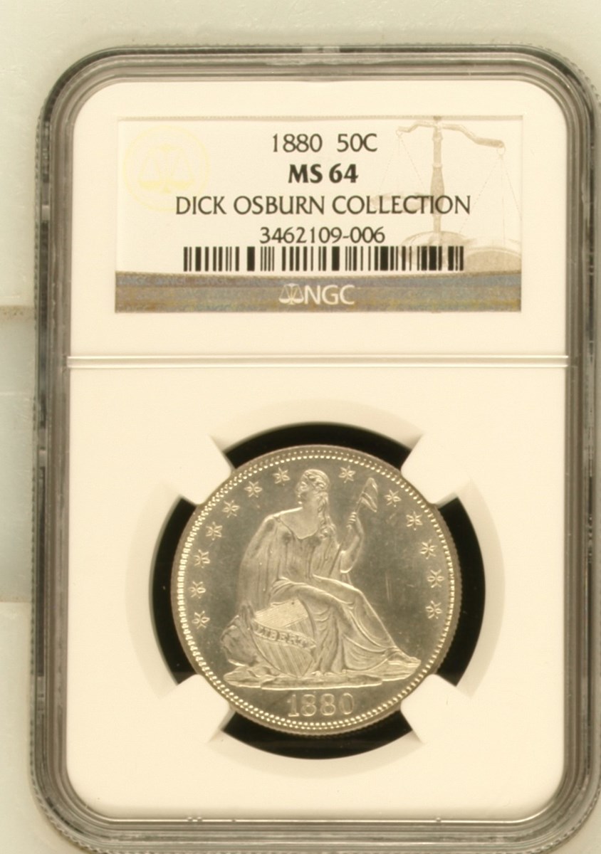 1880 50C MS | Coin Explorer | NGC