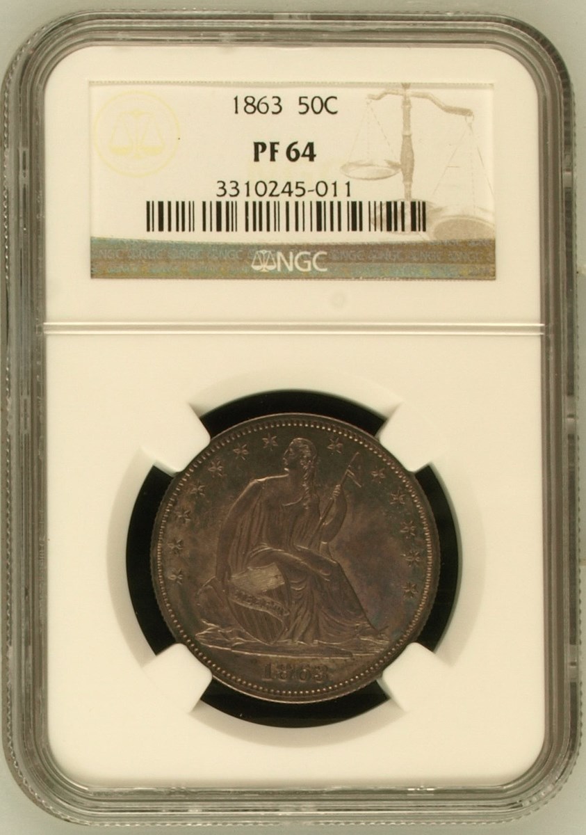 1863 50C PF | Coin Explorer | NGC