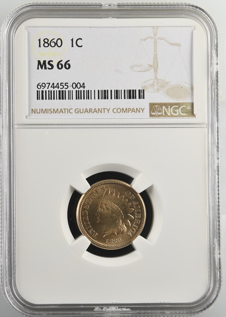 1860 1C MS | Coin Explorer | NGC