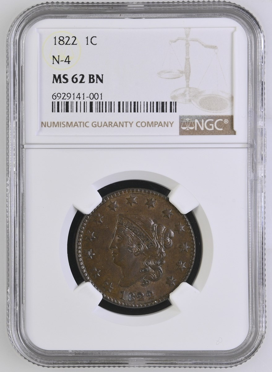 1822 1C MS | Coin Explorer | NGC